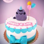 tort z kotem pusheen